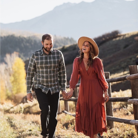 Free People coral maxi dress, XS - Picture 1 of 6